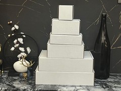 7x4x2 inch Shipping Boxes, White Corrugated Cardboard Box 7”x4”x2”,