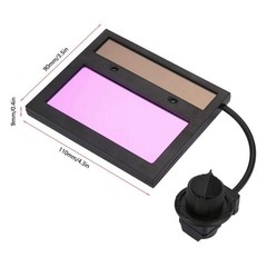 Welding Helmet Lens, TX500C 110 * 90mm Solar Panel Large, Black