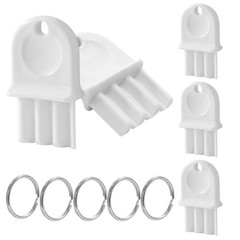 5 Pcs Tissue Dispenser Key Replacement Universal Paper Towel Dispenser Key, U…
