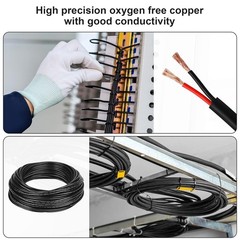 14 Gauge Wire 2 Conductor 14 AWG Electrical Wire Stranded PVC Cord Oxygen-Free C