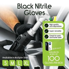 Nitrile Disposable Gloves Exam Grade Puncture Resistant Food Safe 100 Count New