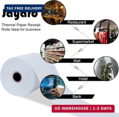Jayard 2-1/4″ X 85′ Thermal Paper Rolls for Credit Card -2.25 x 85 ft Thermal Pa
