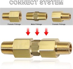 Heavy-Duty 1/4 NPT Brass Hex Nipples – Durable Fittings for Home and Industry