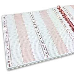 “Large Undated Appointment Book 12.75″ x 13.5″ – 6 Column Daily Planner”