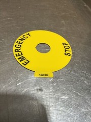 3M 16YE112 Emergency Stop Plate 468MP 200 MP Adhesive