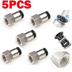 5X 1/8 Npt Female Push To Connect Fittings,For CEKER 1/4″ OD X 1/8″ FNPT, Brass