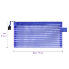 Sinzip 20 Pack Multicolored Zipper Mesh Pouch, 23 cm x 12 cm, Assorted A