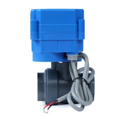 U.S. Solid Motorized Ball Valve 1/2 inch UPVC 9-24V AC/DC
