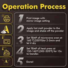 A-SUB DTF Transfer Powder Film Kit for DTF Sublimation Printer, DTF Starter Kit