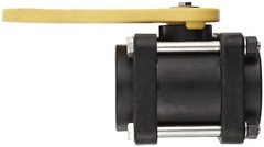 V200 Banjo 2 Inch Standard Port Poly 4-Bolt Ball Valve 200 Max PSI FKM Seals