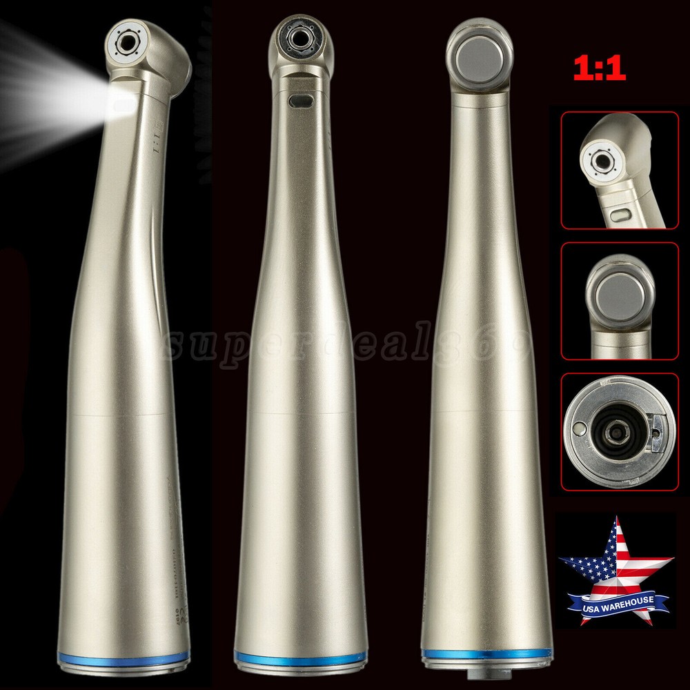 1-10 US NSK Style Dental 1:1 1:5 LED Fiber Optic Contra Angle Handpiece Inner SA