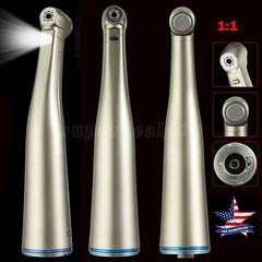 1-10 US NSK Style Dental 1:1 1:5 LED Fiber Optic Contra Angle Handpiece Inner SA