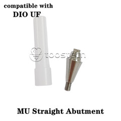 MU straight abutment 0 degree made from grade 5 Eli ti fit to DIO UF II New line