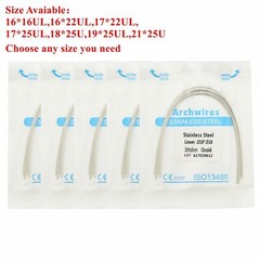 Dental Orthodontic Arch Wire Stainless Steel Ovoid/Natural/Square Rectangular