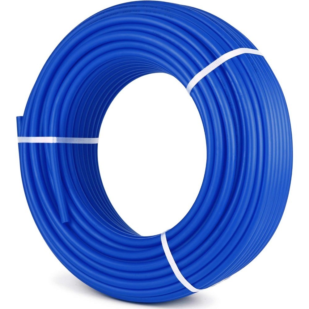3/4 Inch PEX Tubing 300 Feet Non Barrier PEX B Pipe Blue Coil for Hot and Cold