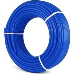 3/4 Inch PEX Tubing 300 Feet Non Barrier PEX B Pipe Blue Coil for Hot and Cold