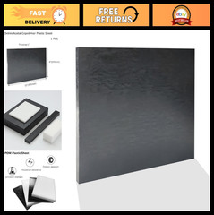 1″ Thick Black Acetal Plastic Sheet – 8″ x 12″ POM Block for Machining & DIY Pro