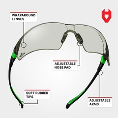 NoCry Tinted Safety Glasses for Men and Women with Anti-Fog and Scratch Resis…