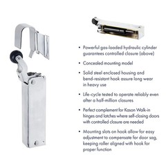 For Kason Door Closer,Concealed,Polished Chrome 11094000013 For Kason US