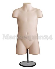 Flesh Kids’ Mannequin Torsos -Set Child Toddler Dress Forms +2 Hangers & 1 Stand