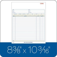 ABFDC8100 Sales Order Book, Carbonless, 2-Part, 50 ST/BK