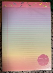 Lady Jayne Ltd. Unicorn Shooting Star Lined Notepad Set 8.5 x 11 in MPN 17211