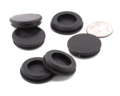 10 Pack Blank Hole Sealing Rubber Grommets Fits 1″ Hole with 1/8″ Groove
