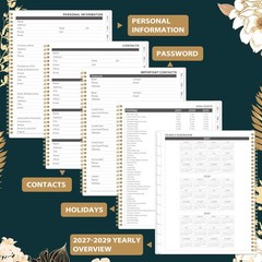 2027-2028 Monthly Planner – Jan 2027 – Dec 2028, 2 Year Monthly Calendar 2027…