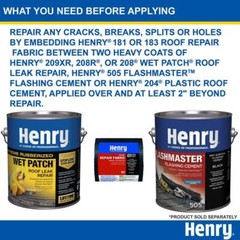 Henry 555 Fibered Aluminum Reflective Roof Coating 0.9 Gal Silver Metal Roofing