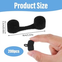 100 Pieces Nose Plug Filter Disposable Nose Dust Filters Bulk Sponge Nostril Fil