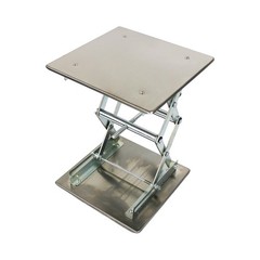 (R) 12×12 Lab Scissor Jack Lift Table SS304 Max. Height of 18″ 25kg/55lbs Load