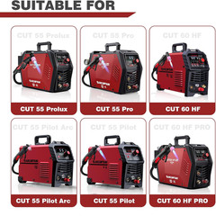 24PCS AG60 Plasma Cutter Torch Consumables for CUT55 PRO/PROLUX/60 HF Pilot ARC