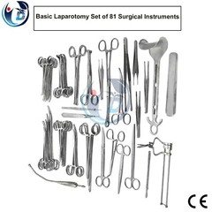 Basic Laparotomy Set of 81 Pcs Surgical Instruments