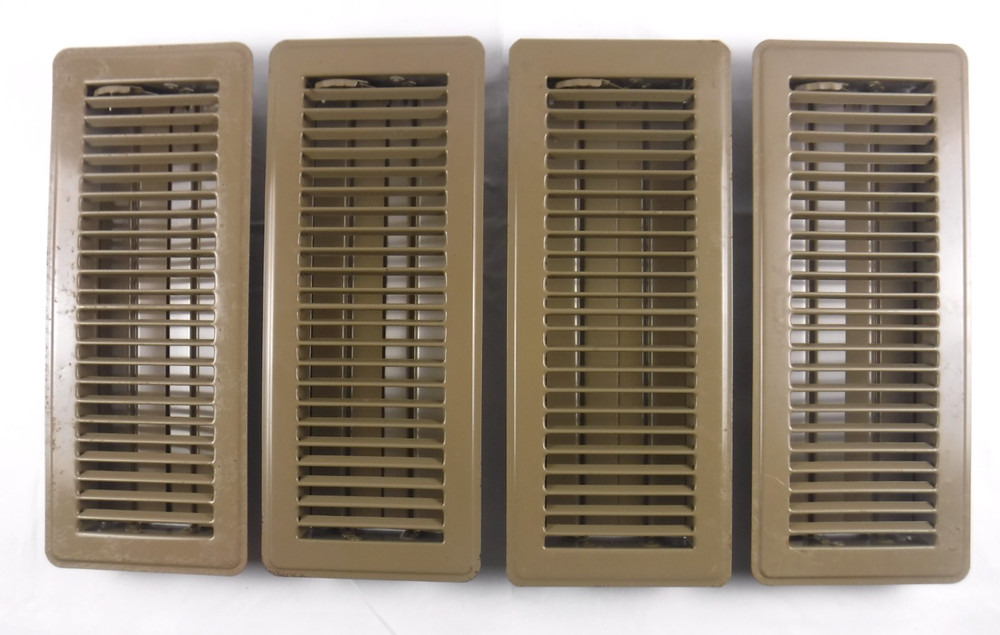 Lot of 4 Hart & Cooley Lay-In Floor Register, 13-1/2″ L X 5-1/2″ W X 1-1/2″ H