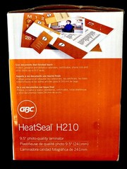 GBC HeatSeal H210 Photo Quality Laminator ~ 9.5″ ~ New + Set of 25 Pouches