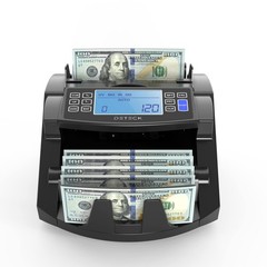 DETECK DT200 Money Counter Machine with Value Count – Large 4” LCD Display Ca…