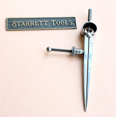 STARRETT No.77A Fay Spring-Type Dividers W/Square Legs; 4.0” Size & Capacity!
