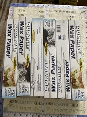6 PACK Durable Value Waxed Paper / 75-sq. ft. roll / (12”x25yds) Each, Made USA