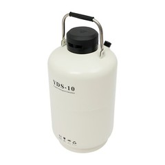 10L Liquid Nitrogen Container LN2 Nitrogen Cryogenic Container Tank 5cm Caliber