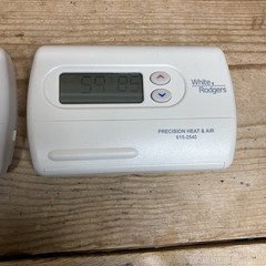 2X Emerson 1F86-344 Non-Programmable Thermostat for Single-Stage Systems