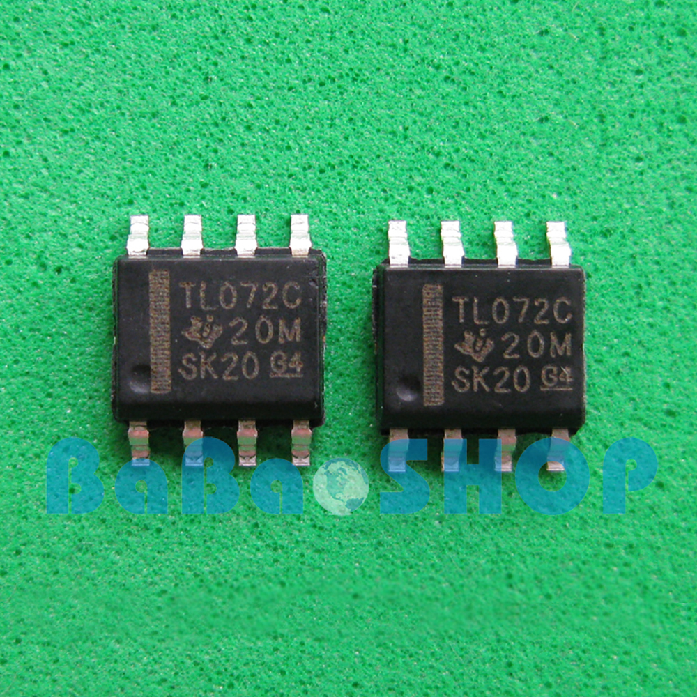 10pcs ~ 500pcs New TL072C SOP-8 TI TL072 072 Low Noise J-FET Dual Op-Amp