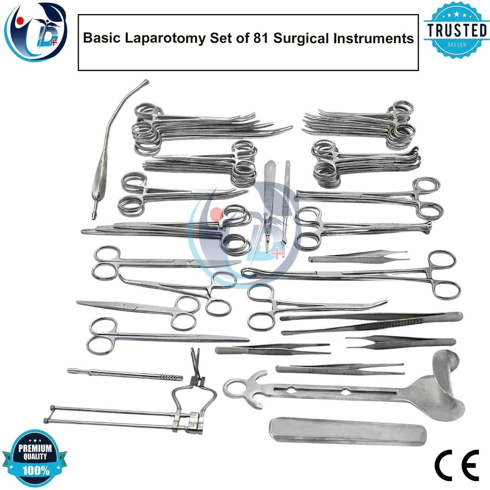 Basic Laparotomy Set of 81 Pcs Surgical Instruments