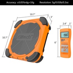 Elitech LMC-210 Wireless Refrigerant Electronic Charging Weight Recovery Scale