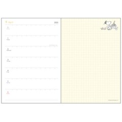 2025 Schedule Book Agenda Planner Kamio Snoopy B6 Weekly #04