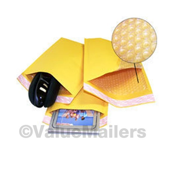 2000 #00 5×10 ” Valuemailers Brand ” Kraft Bubble Mailers Padded Envelopes Bags