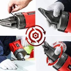 SHALL Electric Metal Cutting Shear, 4.0-Amp Corded Sheet Metal Cutter, Variab…