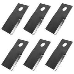 Pack of (6) New Left Hand Disc Mower Blades fits Various Applications & Models