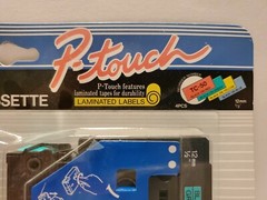4 pack P Touch TC-50 Tape Black on Red or Yellow or Blue or Green 1/2″ x 25′ NEW
