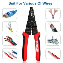 Alicate Pelacable Automático 8″ Cortador de Alambre Herramienta Electricista PRO