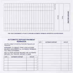 Larger Lines 20 Pack Checkbook Register, Check Registers for Personal Use, Bl…